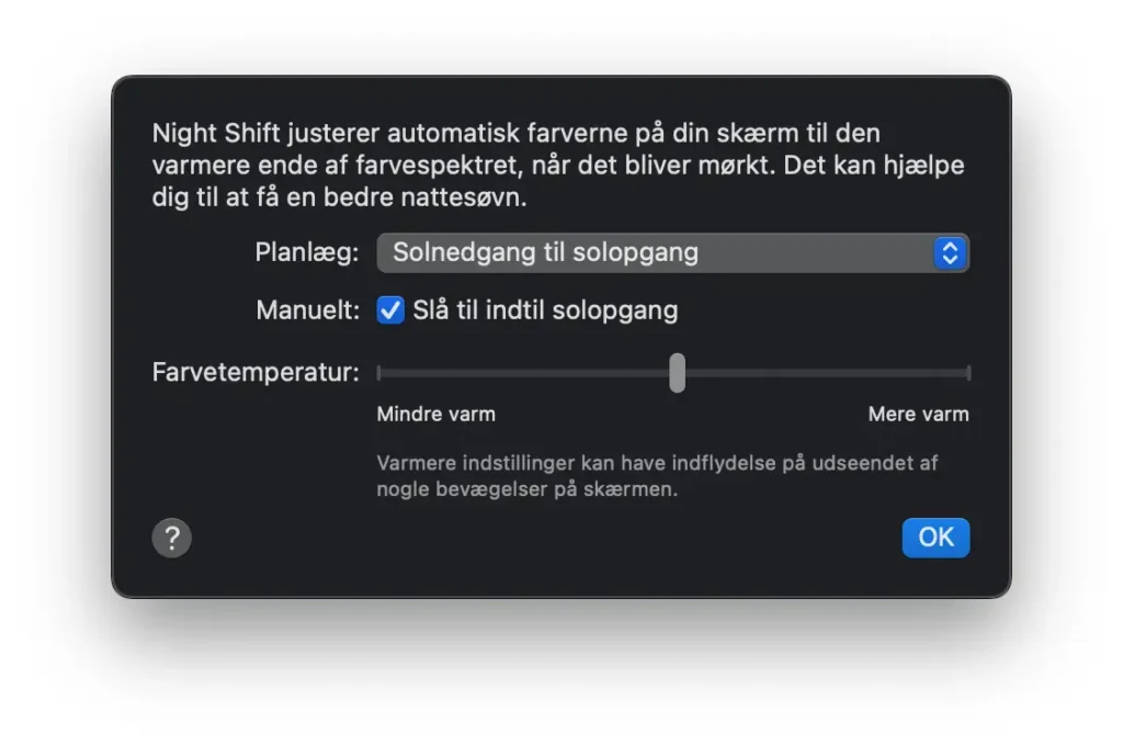 Apple Night Shift, beskyttelse mod blue light! Tech Robotten